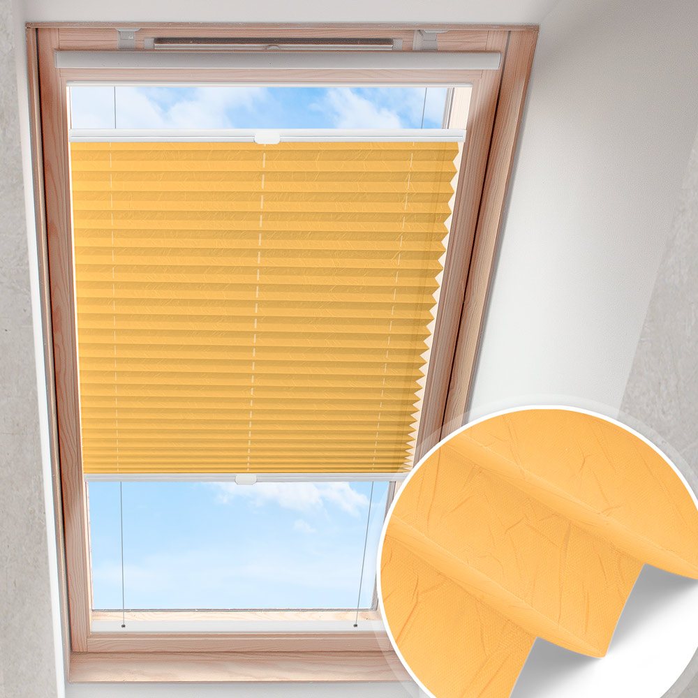 Plissee do okna dachowego Pomarańczowy | crush perłowy