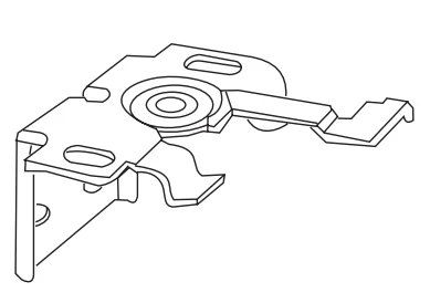 Uchwyt uniwersalny do żaluzji do montażu ściennego i sufitowego