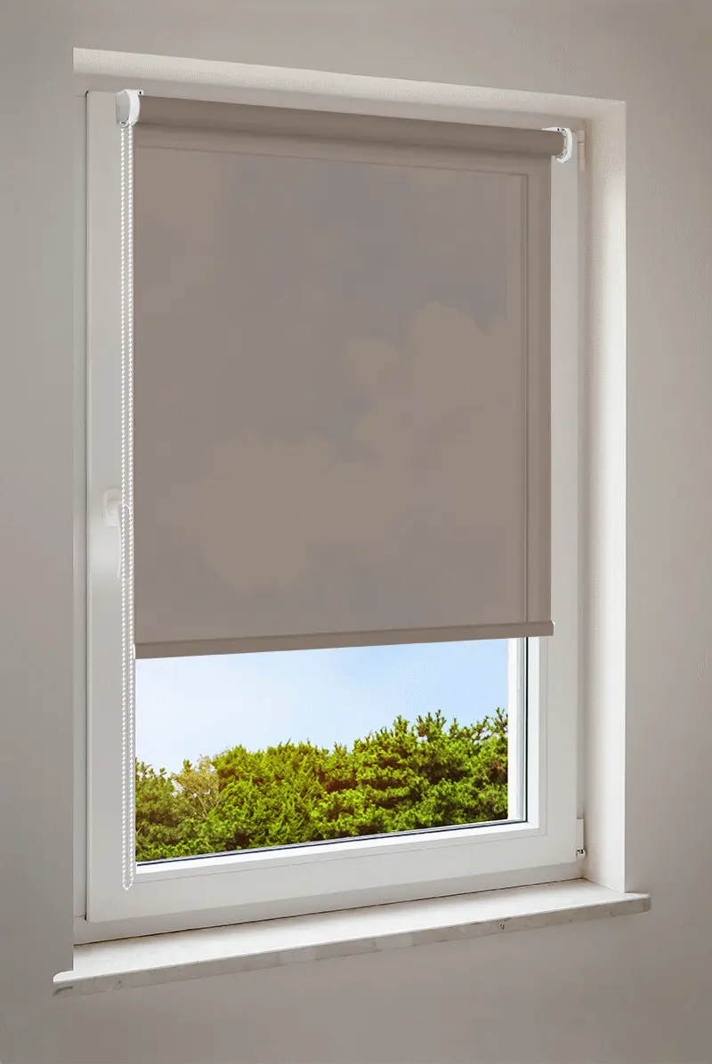 Roleta jasnobrązowa | półprzezroczysta