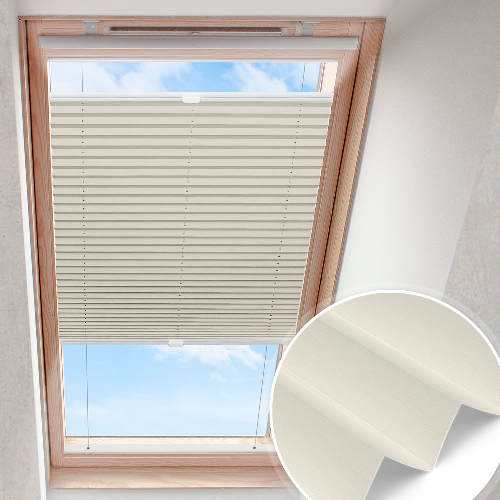 Plisa dachowa jasnoszara | zaciemniająca perłowa