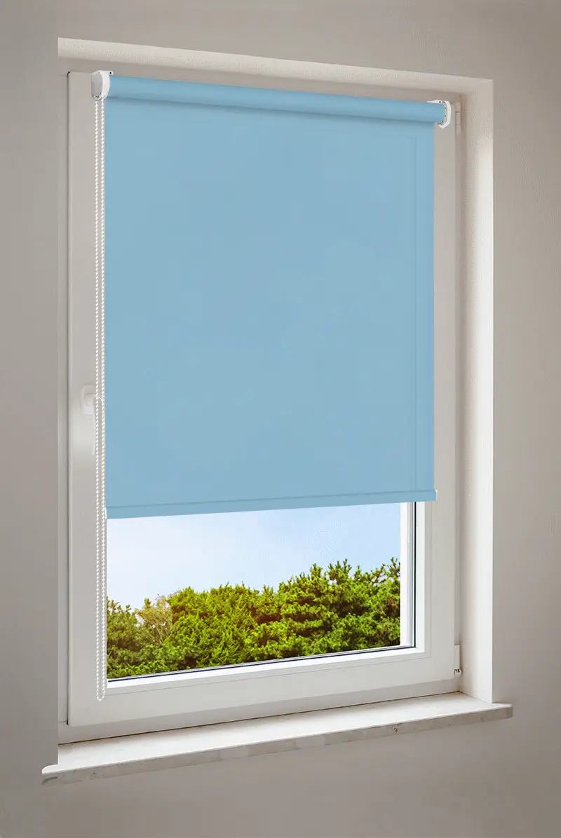 Roleta w kolorze błękitu nieba | półprzezroczysta