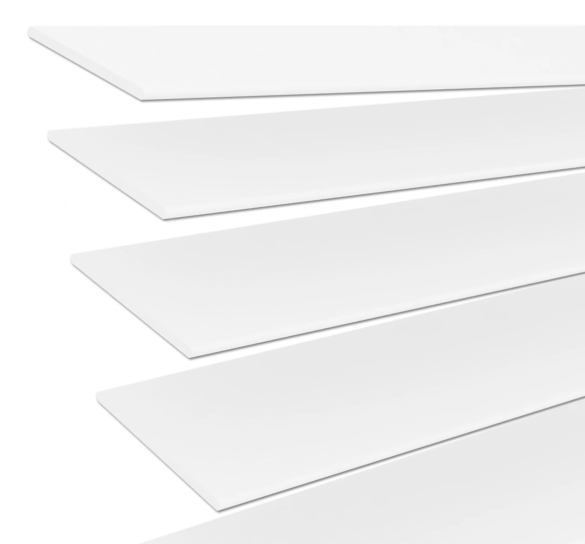 Lamela drewniana próbka biała 50 mm | JH037