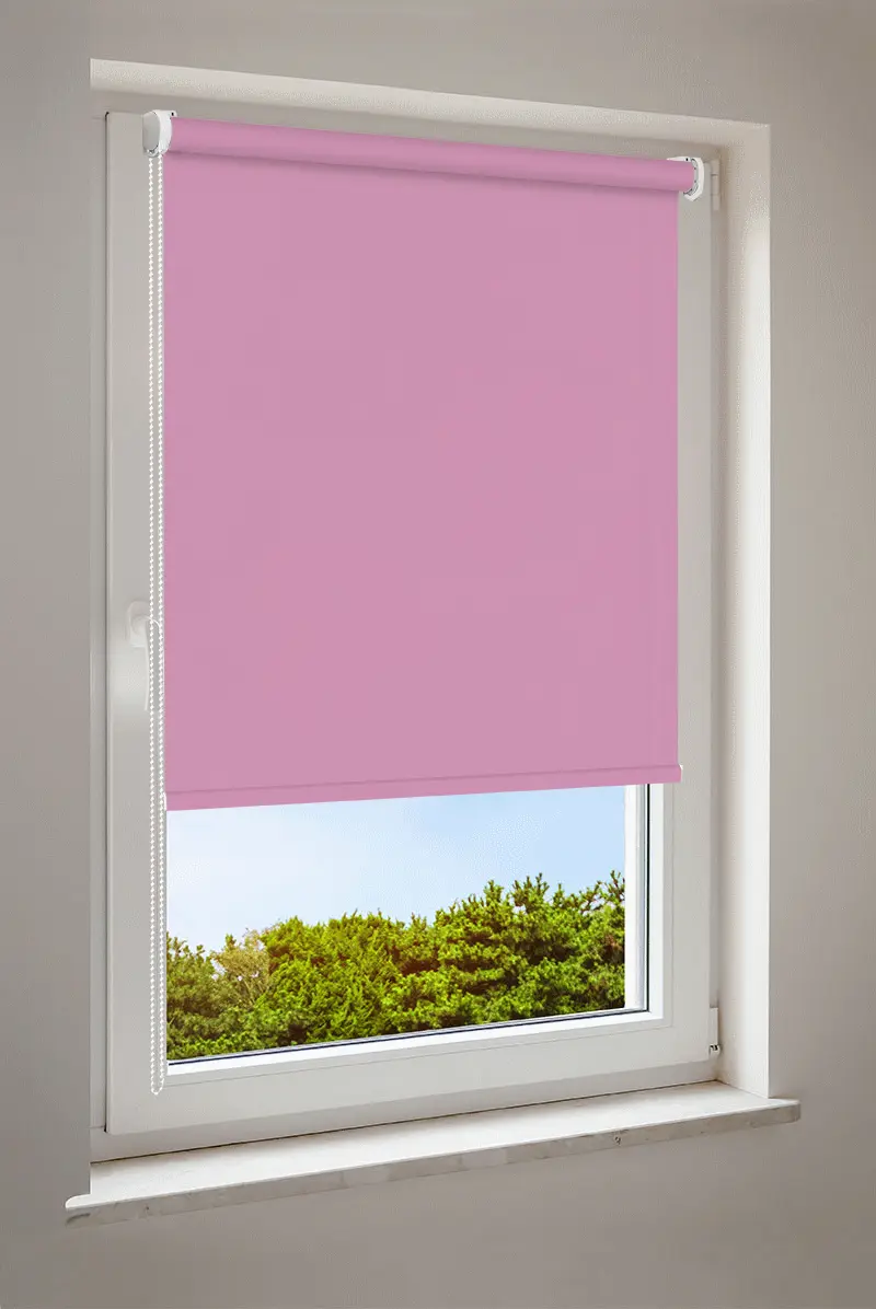 Roleta jasnoróżowa | półprzezroczysta
