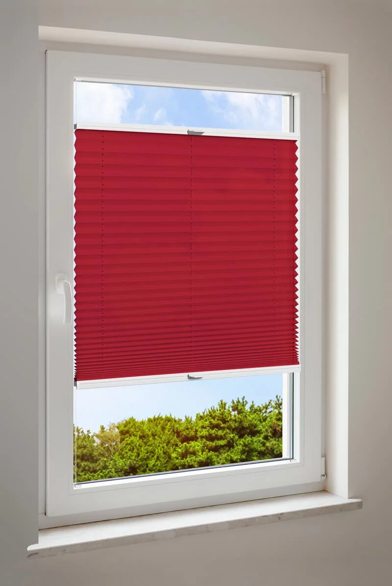 Plissee Czerwony Basic