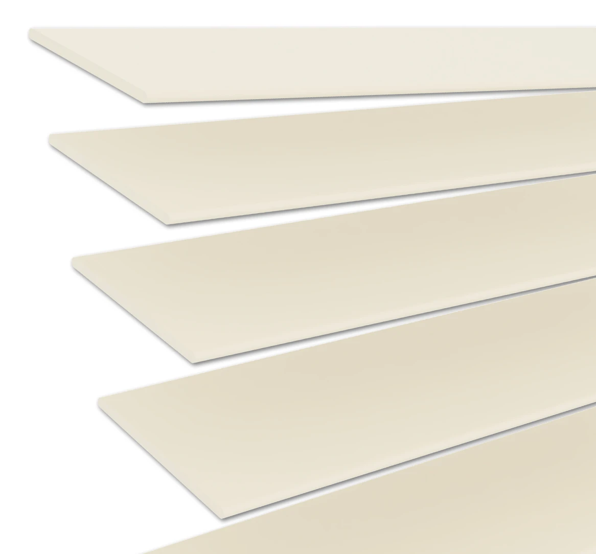 Próbka lameli drewnianej Krem / Beż 50 mm | JH053