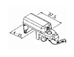 Zestaw uchwytów zaciskowych PVC do żaluzji Basic