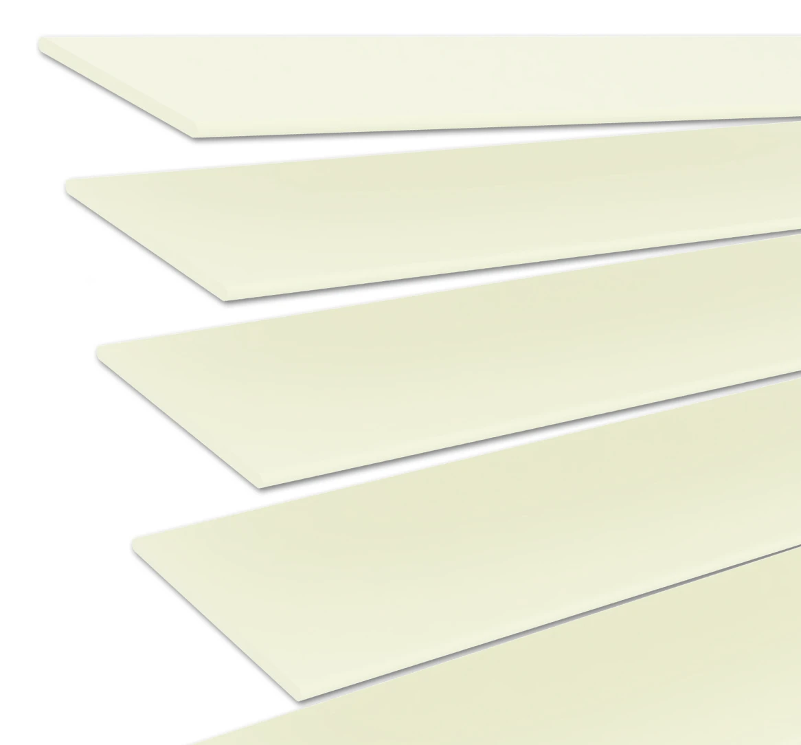 Drewniana lamela wzór krem matowy 50 mm | JH052