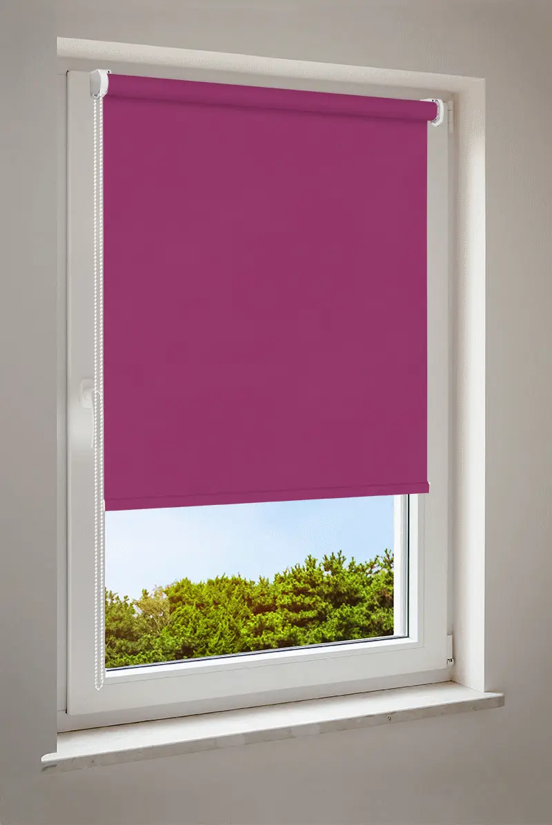 Roleta w kolorze głębokiego różu | półprzezroczysta