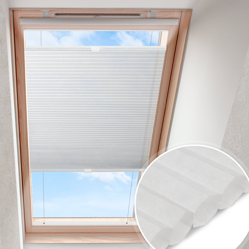 Plissee do okna dachowego Biały | Plaster miodu